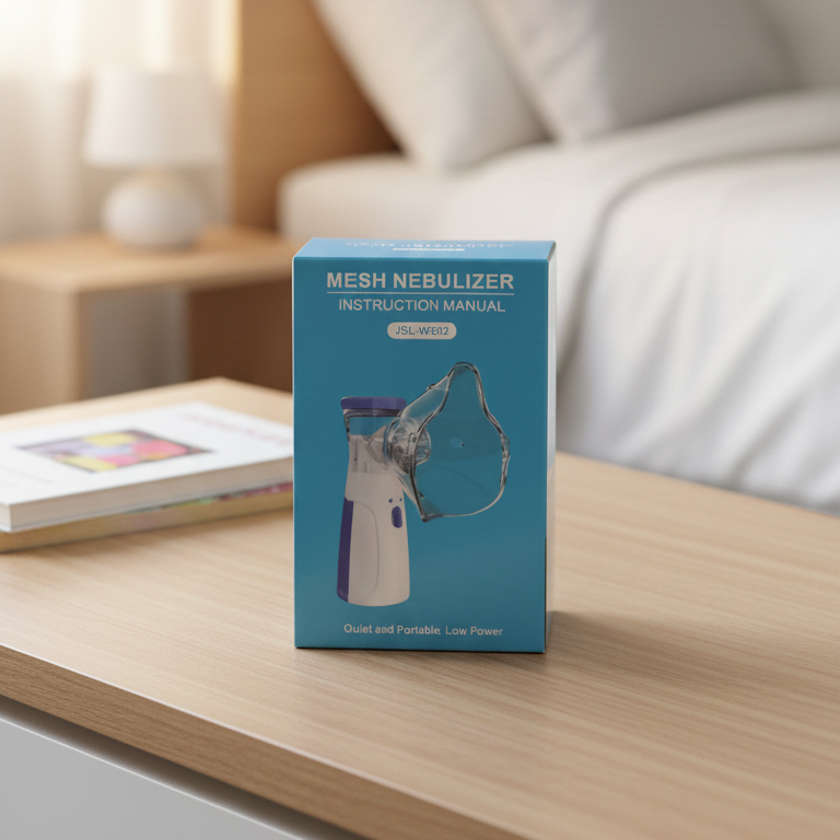 Portable Mesh Nebulizer (Model JSL-WNE02) – Quiet, Handheld Ultrasonic Inhaler for Respiratory Relief, Kids and Adults