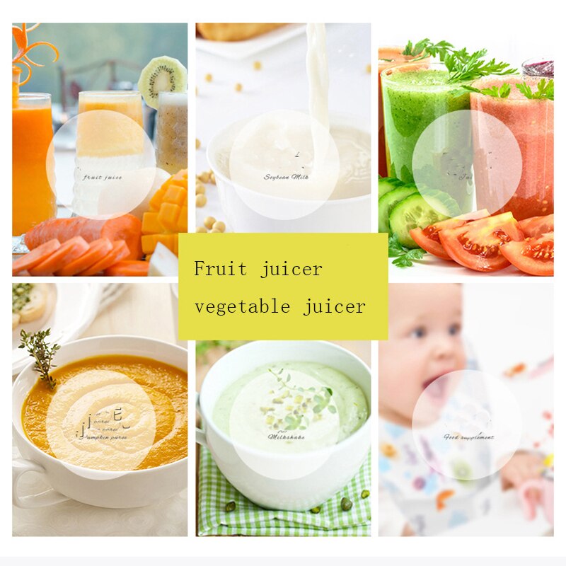 hand juicer maker fruit blender usb blender kitchen mixer kitche-6-Blade Portable Home USB Rechargeable Electric Fruit Extractor Juice Blender Machine(random color)