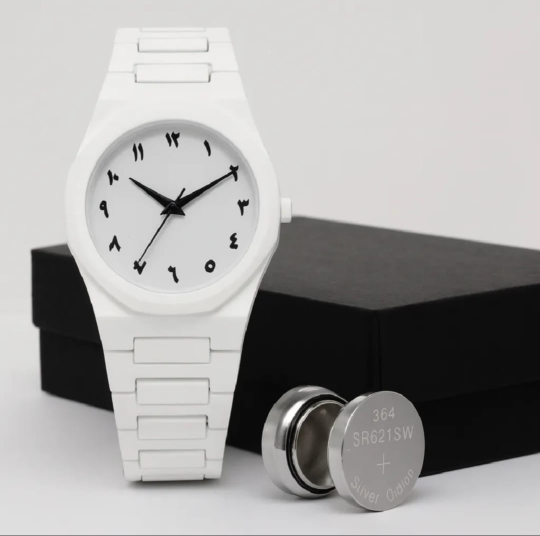 White Aura Couple Watch – Elegant Matching Timepieces, Stylish Fashion Accessories for Men and Women